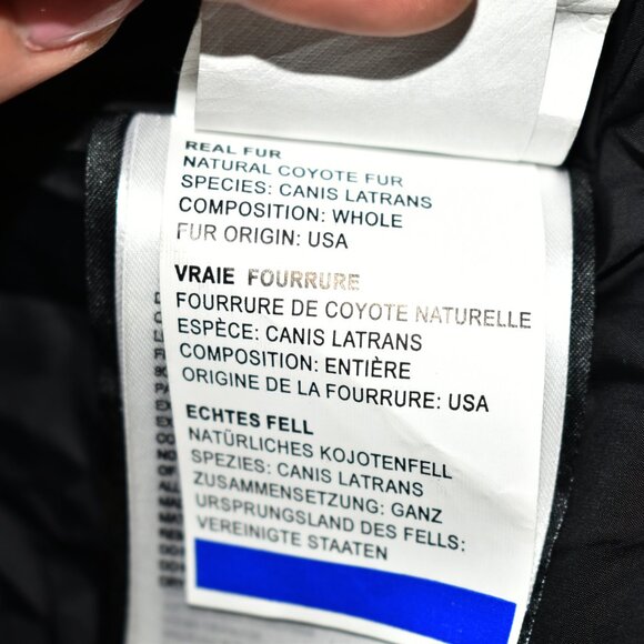 $1650 Canada Goose Men WYNDHAM PARKA HERITAGE COYOTE FUR Coat 3808M BLACK S - Picture 10 of 12